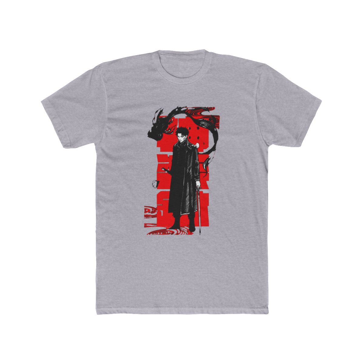 KaguraBachi Merch T Shirt Anime New Print Logo Neutral Harajuku Fashion Round Neck Short Sleeves - alternate angle 3, merchandise
