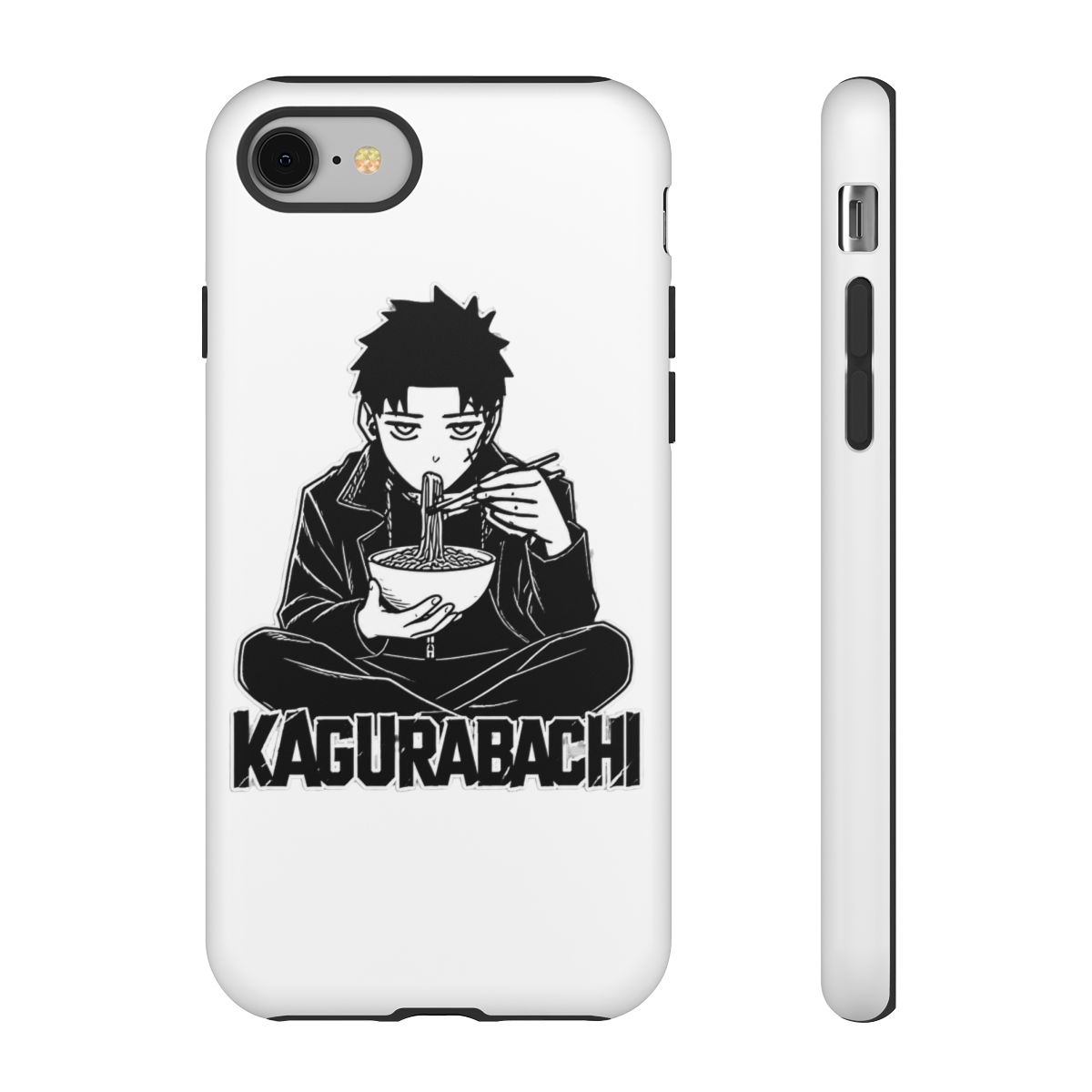 Chihiro Rokuhira Eats Noodle Kagurabachi Iphone Case - alternate angle 3, merchandise
